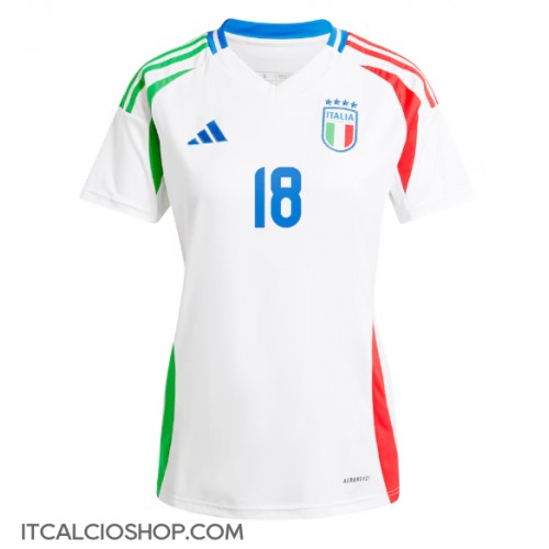Italia Nicolo Barella #18 Seconda Maglia Femmina Europei 2024 Manica Corta